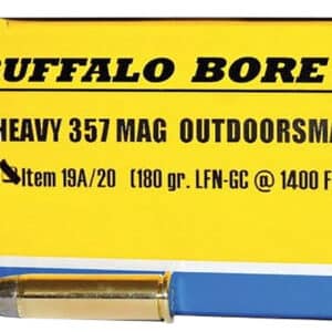 Buffalo Bore Heavy 357 Mag ammunition box