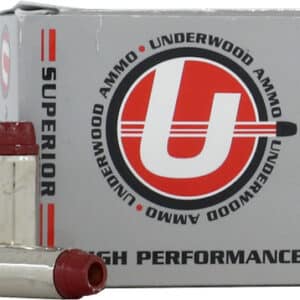 Underwood Ammo high performance ammunition box and bullets.
