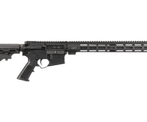 AR-15 style rifle with black finish