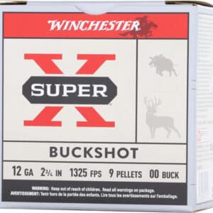 Winchester Super-X Buckshot 12 gauge ammunition box