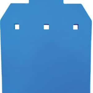 Blue shooting target practice silhouette board