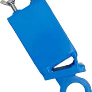 Blue industrial ring terminal connector with wing nuts