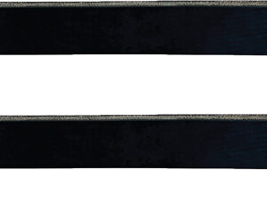 Black metal braces with hooks and bolts