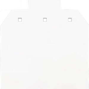 White paper target with dimensions 12x20 inches.