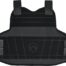 Black protective tactical vest with straps