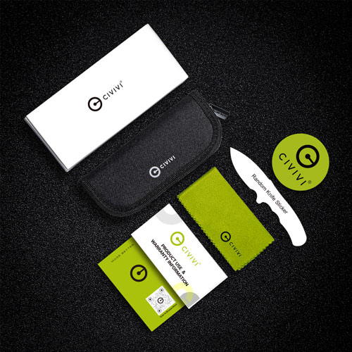 c18062pd1 pkg.jpg CIVIVI knife accessories kit on black background.