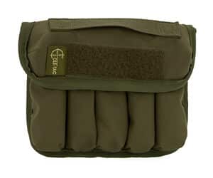 Military green tactical pouch with velcro closure