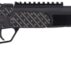 Custom patterned handgun with black grip