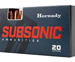 Hornady Subsonic Ammunition, 20 cartridges box
