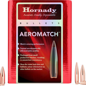 Hornady Aeromatch bullets packaging front view