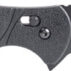 Black tactical folding knife with textured handle