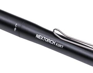 NexTool K3RT black tactical penlight with clip