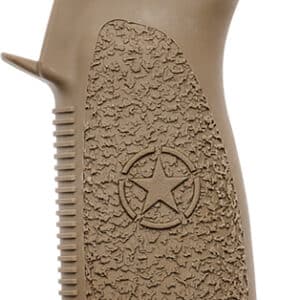 Tan textured grip with star emblem