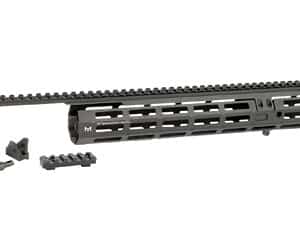 Tactical rifle handguard with rail attachments