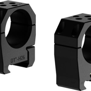 Black scope mounting rings with level indicator