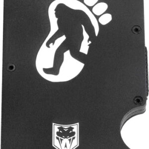 Bigfoot silhouette wallet with foot print design
