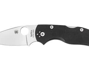 Spyderco folding knife on white background