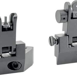 Tactical rifle sight adjustable rear and front set
