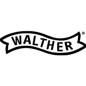 Walther logo in black and white.