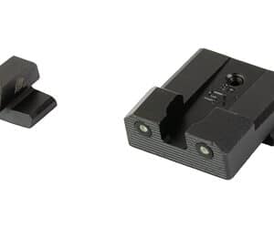 Pistol sight with green Tritium insert