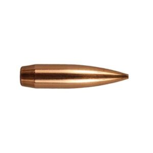 Copper bullet projectile isolated on white background