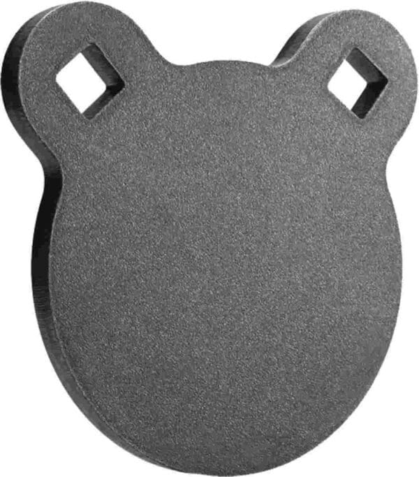 Black steel silhouette shooting target plate