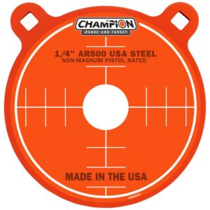 Champion orange AR500 steel target