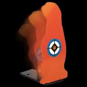 Orange animal-shaped target for shooting practice