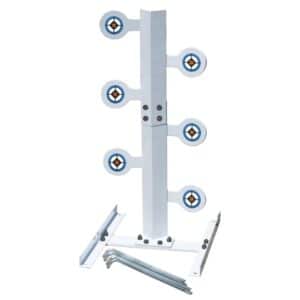 Metal target shooting stand with stakes