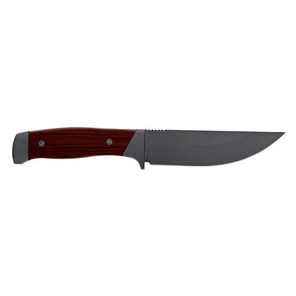 Stainless steel knife with wooden handle