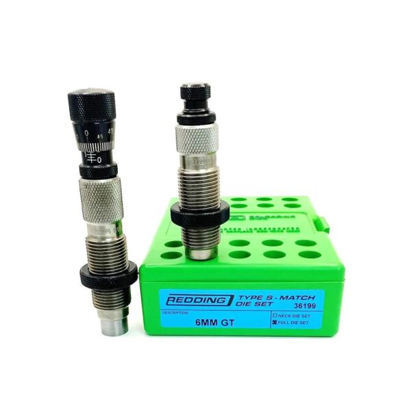 Redding 6MM GT die set with green case