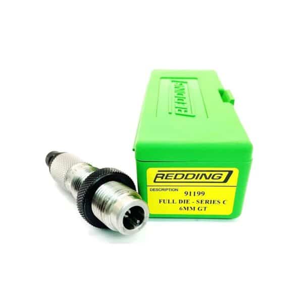 Redding reloading die with green case, 6MM GT