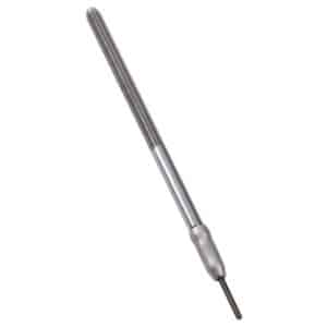 Metal center punch tool on white background