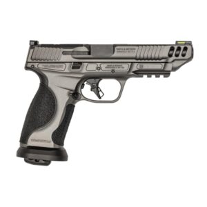 Smith & Wesson handgun, black and silver.