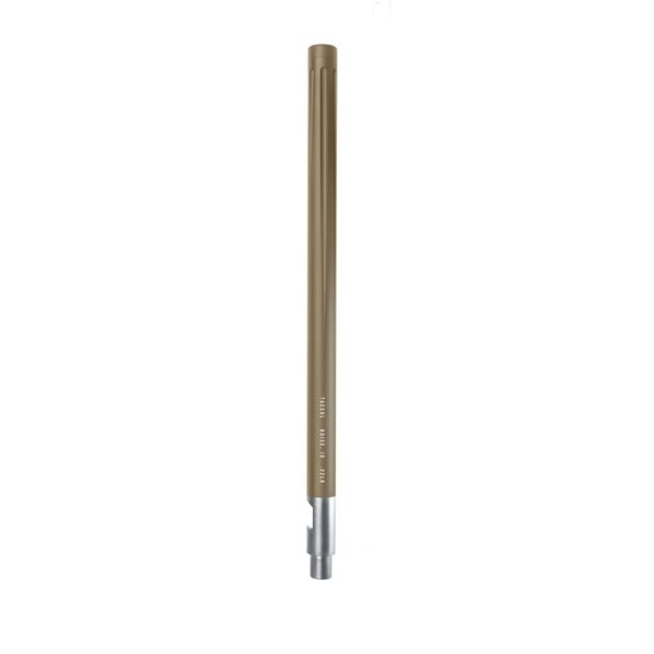 FDE fluted rifle barrel on white background