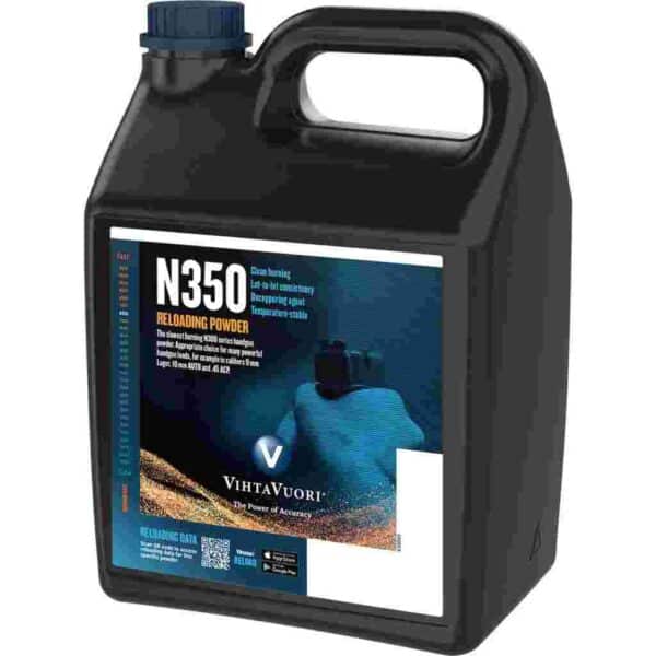 VihtaVuori N350 reloading powder container
