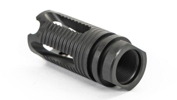 0009944 ar15 phantom style flash hider 58 32.jpeg Black metal rifle flash suppressor