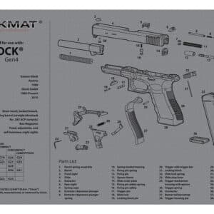 Glock Gen4 diagram and parts list illustration