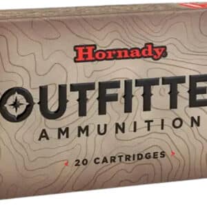 Hornady Outfitter ammunition box with 20 cartridges