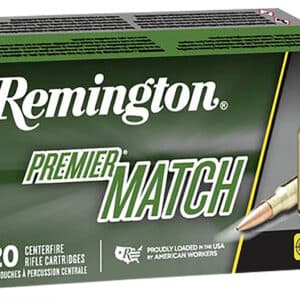 Remington Premier Match rifle ammunition box