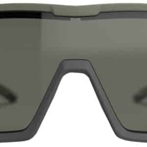 Green sports sunglasses with dark lenses
