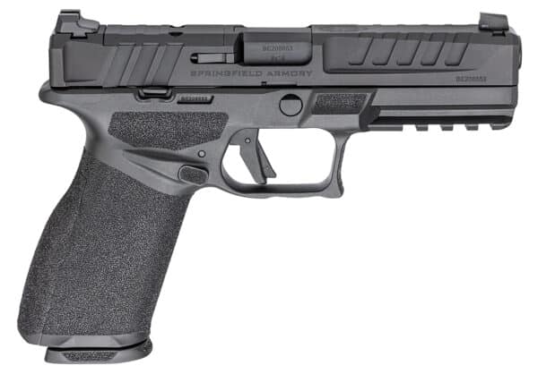 Springfield Armory handgun, black polymer frame