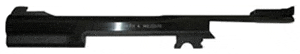 Black metal car frame component close-up