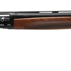 Side view of a hunting shotgun.