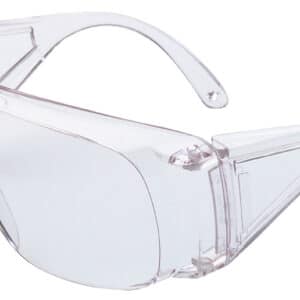Clear safety glasses with side protection
