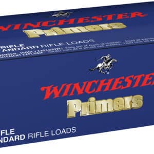 Winchester rifle primers box, large rifle loads