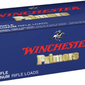 Winchester primers box for magnum rifle loads