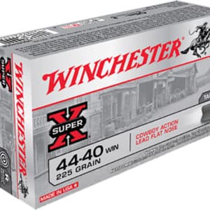 Winchester 44-40 ammunition box, Super X branding.