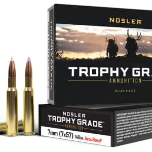 Nosler Trophy Grade Ammunition Box and Bullets