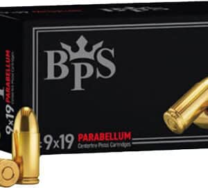 9x19 Parabellum pistol cartridges with box